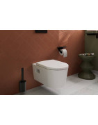 WC šepetys Hansgrohe WallStoris, juodas matinis