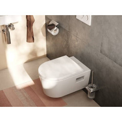 Tualetinio popieriaus laikiklis Hansgrohe AddStoris Q su dangteliu, chromas