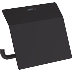 Tualetinio popieriaus laikiklis Hansgrohe AddStoris Q su dangteliu, juodas matinis