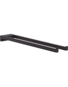 Dvigubas rankšluosčių laikiklis Hansgrohe AddStoris Q, 445 mm, juodas matinis