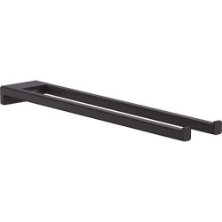 Dvigubas rankšluosčių laikiklis Hansgrohe AddStoris Q, 445 mm, juodas matinis