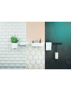 Sieninis laikiklis Hansgrohe WallStoris, 500 mm, juodas matinis