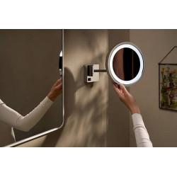 Kosmetinis veidrodis Hansgrohe AddStoris su LED apšvietimu, chromas