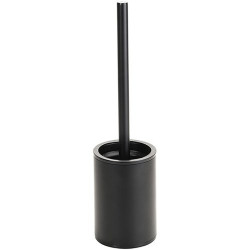 Pakabinamas WC šepetys su laikikliu Bemeta Dark, juodas matinis