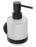 Muilo dozatorius Bemeta Dark, 200 ml, pakabinamas, juodas matinis