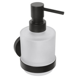 Muilo dozatorius Bemeta Dark, 200 ml, pakabinamas, juodas matinis
