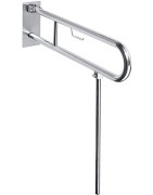 Atlenkiama atrama Bemeta Help 600 mm su koja, su WC popieriaus laikikliu, matinis nerūdijantis plienas
