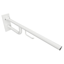 Atlenkiama atrama Bemeta Help 760 mm, su WC popieriaus laikikliu, balta
