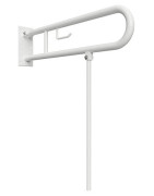 Atlenkiama atrama Bemeta Help 813 mm su koja, su WC popieriaus laikikliu, balta
