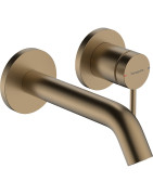 Praustuvo maišytuvas Hansgrohe Tecturis S 165, iš sienos, šlifuota bronza