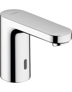 Bekontaktis praustuvo maišytuvas Hansgrohe Vernis Blend 100, maitinimas - baterija, chromas