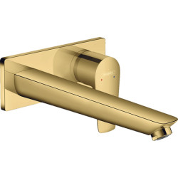 Praustuvo maišytuvas Hansgrohe Talis E 225, iš sienos, poliruotas auksas