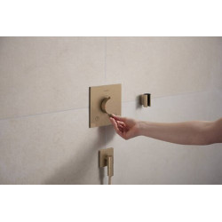 Dekoratyvinė dalis potinkiniam termostatiniam maišytuvui Hansgrohe Ecostat Comfort E, 2 funkcijos, šlifuota bronza