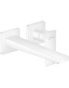 Praustuvo maišytuvas Hansgrohe Metropol 225, iš sienos, balta matinė