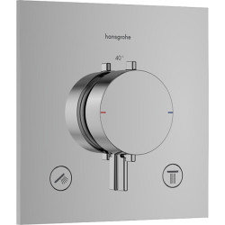 Dekoratyvinė dalis potinkiniam termostatiniam maišytuvui Hansgrohe Ecostat Comfort E, 2 funkcijos, chromas