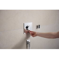 Dekoratyvinė dalis potinkiniam termostatiniam maišytuvui Hansgrohe Ecostat Comfort E, 2 funkcijos, chromas