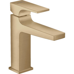 Praustuvo maišytuvas Hansgrohe Metropol 110, su push-open dugno vožtuvu, šlifuota bronza