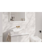 Praustuvo maišytuvas Hansgrohe Tecturis E 225 EcoSmart+, iš sienos, šlifuota bronza