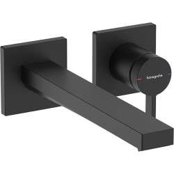 Praustuvo maišytuvas Hansgrohe Tecturis E 225 EcoSmart+, iš sienos, juoda matinė
