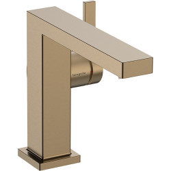 Praustuvo maišytuvas Hansgrohe Tecturis E 110 Fine CoolStart EcoSmart+, su push-open dugno vožtuvu, šlifuota bronza