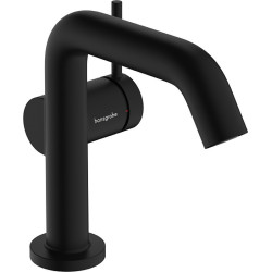 Praustuvo maišytuvas Hansgrohe Tecturis S 110 Fine CoolStart EcoSmart+, su push-open dugno vožtuvu, juoda matinė