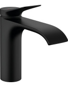 Praustuvo maišytuvas Hansgrohe Vivenis 110, su dugno vožtuvu, juoda matinė