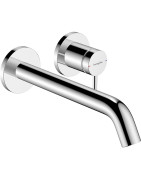 Praustuvo maišytuvas Hansgrohe Tecturis S 225 EcoSmart+, iš sienos, chromas