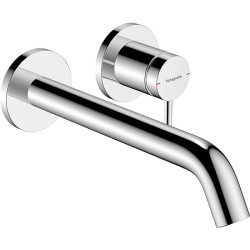 Praustuvo maišytuvas Hansgrohe Tecturis S 225 EcoSmart+, iš sienos, chromas