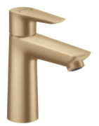 Praustuvo maišytuvas Hansgrohe Talis E 110, su dugno vožtuvu, šlifuota bronza