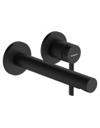 Praustuvo maišytuvas Hansgrohe Zesis S 194, iš sienos, juoda matinė