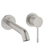 Praustuvo maišytuvas Grohe Essence 183 mm, iš sienos, nerūdijančio plieno spalva