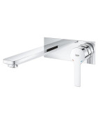 Praustuvo maišytuvas Grohe Lineare 207 mm, iš sienos, chromas