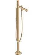 Vonios maišytuvas su dušo komplektu AXOR Uno, iš grindų (laisvai pastatomas), šlifuota bronza (Brushed Bronze)