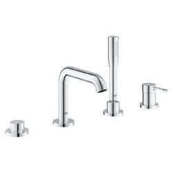 Vonios maišytuvas su dušo komplektu Grohe Essence, 4 dalių, į vonios kraštą, chromas