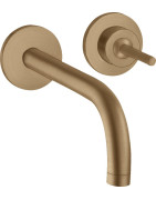Praustuvo maišytuvas AXOR Uno 165 mm, 2 dalių, iš sienos, šlifuota bronza (Brushed Bronze)