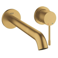 Praustuvo maišytuvas Grohe Essence 230 mm, iš sienos, matinis auksas (Brushed Cool Sunrise)