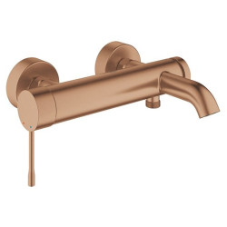 Vonios maišytuvas Grohe Essence, iš sienos, matinis rausvas auksas (Brushed Warm Sunset)