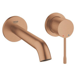 Praustuvo maišytuvas Grohe Essence 183 mm, iš sienos, matinis rausvas auksas (Brushed Warm Sunset)