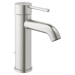 Praustuvo maišytuvas Grohe Essence S, su dugno vožtuvu, nerūdijančio plieno spalva