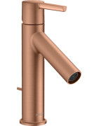 Praustuvo maišytuvas AXOR Starck 100, su dugno vožtuvu, šlifuotas raudonas auksas (Brushed Red Gold)