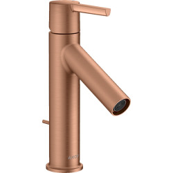 Praustuvo maišytuvas AXOR Starck 100, su dugno vožtuvu, šlifuotas raudonas auksas (Brushed Red Gold)