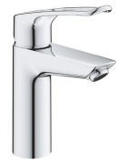 Praustuvo maišytuvas Grohe Eurosmart M, su kilpine svirtimi, su push-open dugno vožtuvu, chromas