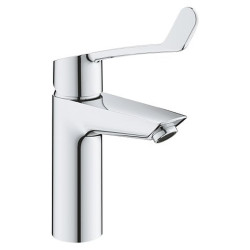 Praustuvo maišytuvas Grohe Eurosmart M, su ilga svirtimi, su push-open dugno vožtuvu, chromas