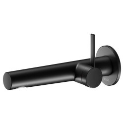 Praustuvo maišytuvas Keuco IXMO Pure, snapas 219 mm, iš sienos, juoda matinė