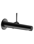 Praustuvo maišytuvas Keuco IXMO Pure, snapas 219 mm, iš sienos, juoda matinė