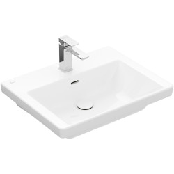 Praustuvas Villeroy&Boch Subway 3.0, 600x470x165 mm, su anga maišytuvui