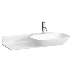 Praustuvas Laufen Ino, 900x450x145 mm, su anga maišytuvui, lentynėlė kairėje