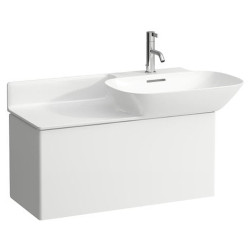 Praustuvas Laufen Ino, 900x450x145 mm, su anga maišytuvui, lentynėlė kairėje