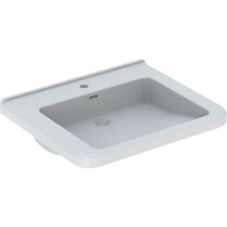 Praustuvas Geberit Selnova Comfort Square, 550x525 mm, su anga maišytuvui