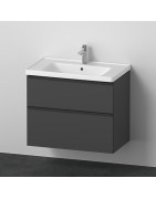 Spintelė su praustuvu Duravit D-Neo 800x784 mm, matinis grafitas